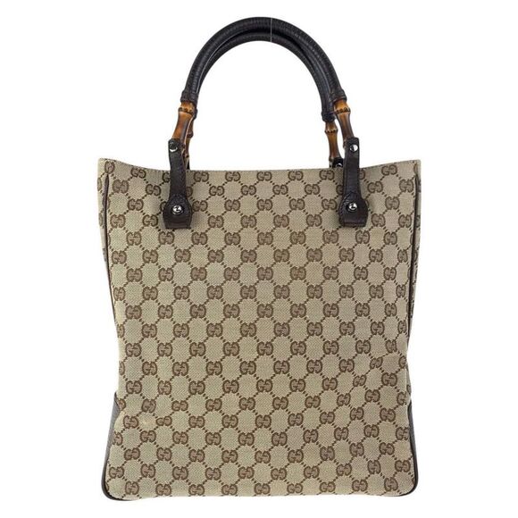Pre Loved gucci Women brown | beige Tote Bags - Picture 1 of 8